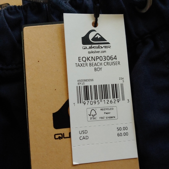 QUIKSILVER NEW Taxer Beach Cruiser Pants - Picture 10 of 12